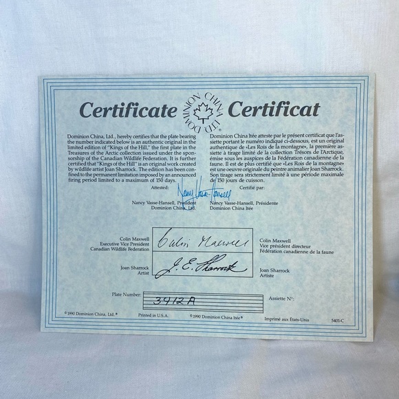 Dominion China LTD 1990 Limited Edition of “Kings of the Hill” by Joan Sharrock - Picture 4 of 15